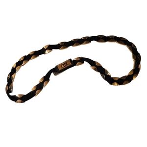 BEBE Elegant Black and Gold Belt SIZE (S/P)